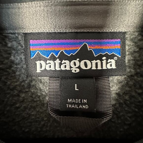 Patagonia Better Sweater Mens Large Gray 1/4 Zip Fleece Outdoor Nature Hiking - Picture 8 of 14